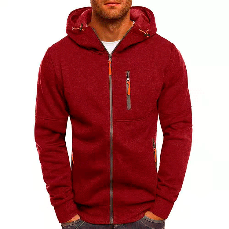 Men's Loose Fit Full-Zip Work Hoodie