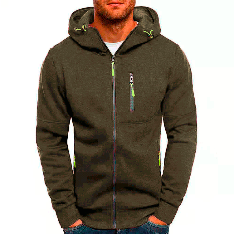 Men's Loose Fit Full-Zip Work Hoodie