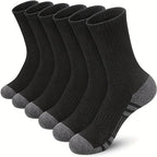 Maven Men's Breathable Crew Socks One Size 6 Pairs