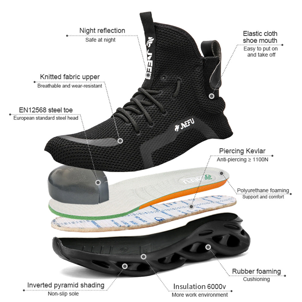Maven Vertex High-Top Steel Toe Work Sneakers